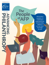 Advancing Philanthropy July 2023 The People of AFP