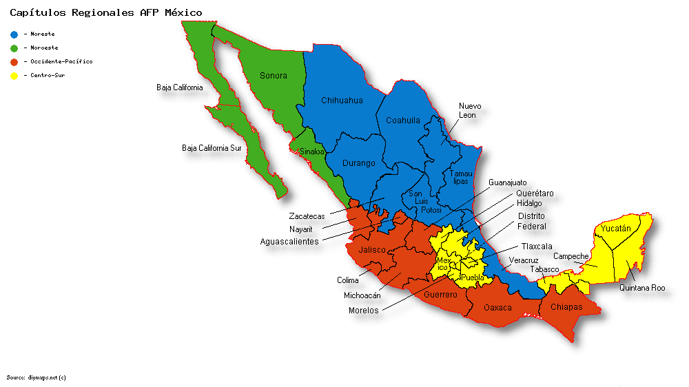 Mexico Regiones 2021